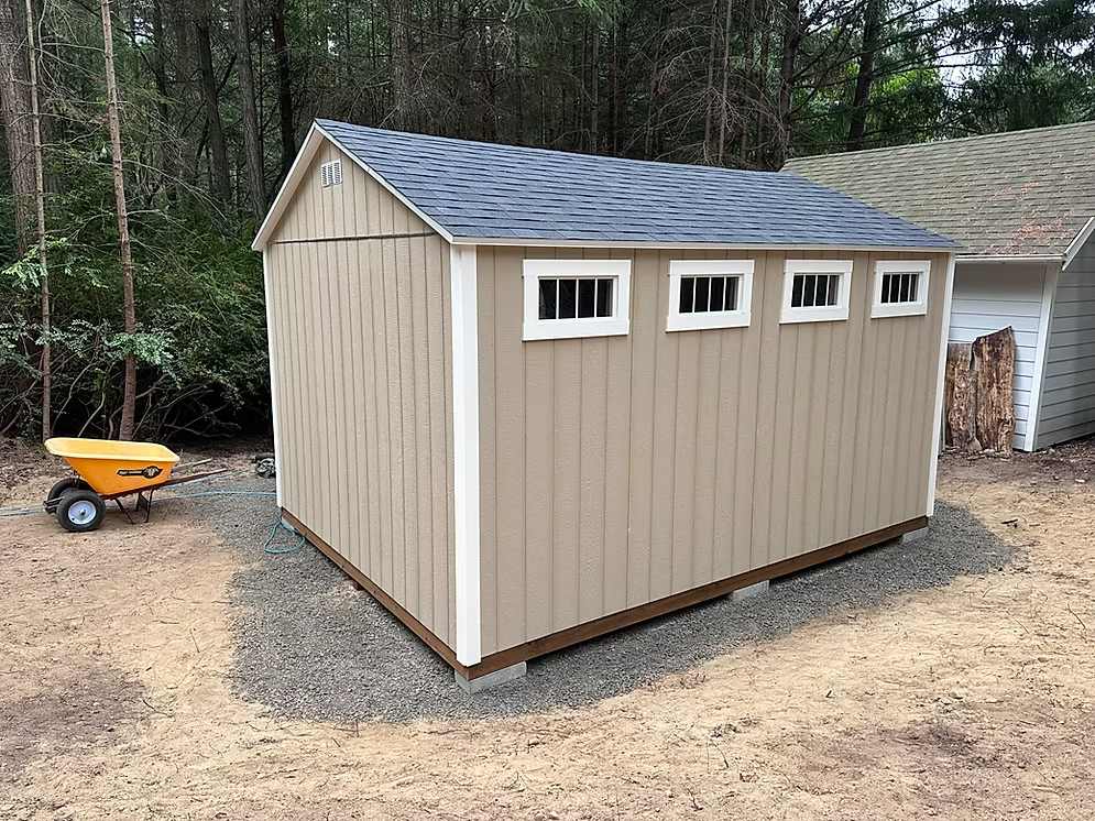 12x16 shed 7ft walls
