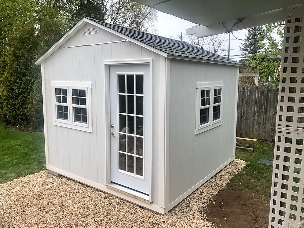 10x10 shed man door